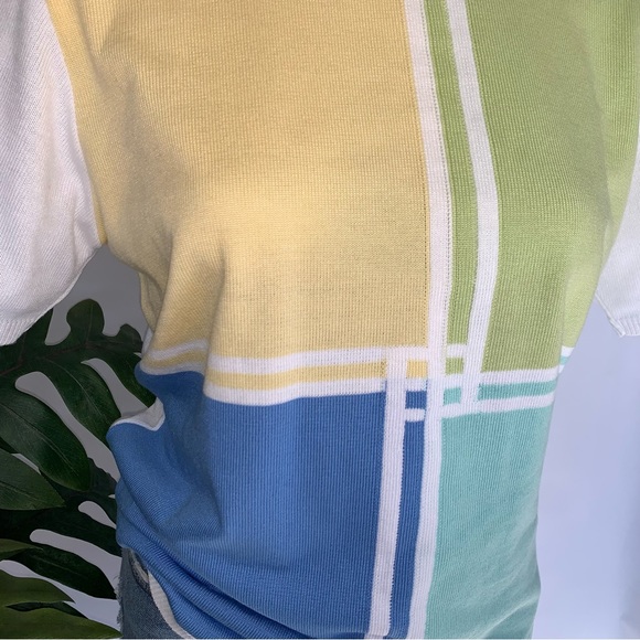 m o d :: Retro Vintage Geometric Artsy Knit Top - Picture 6 of 8